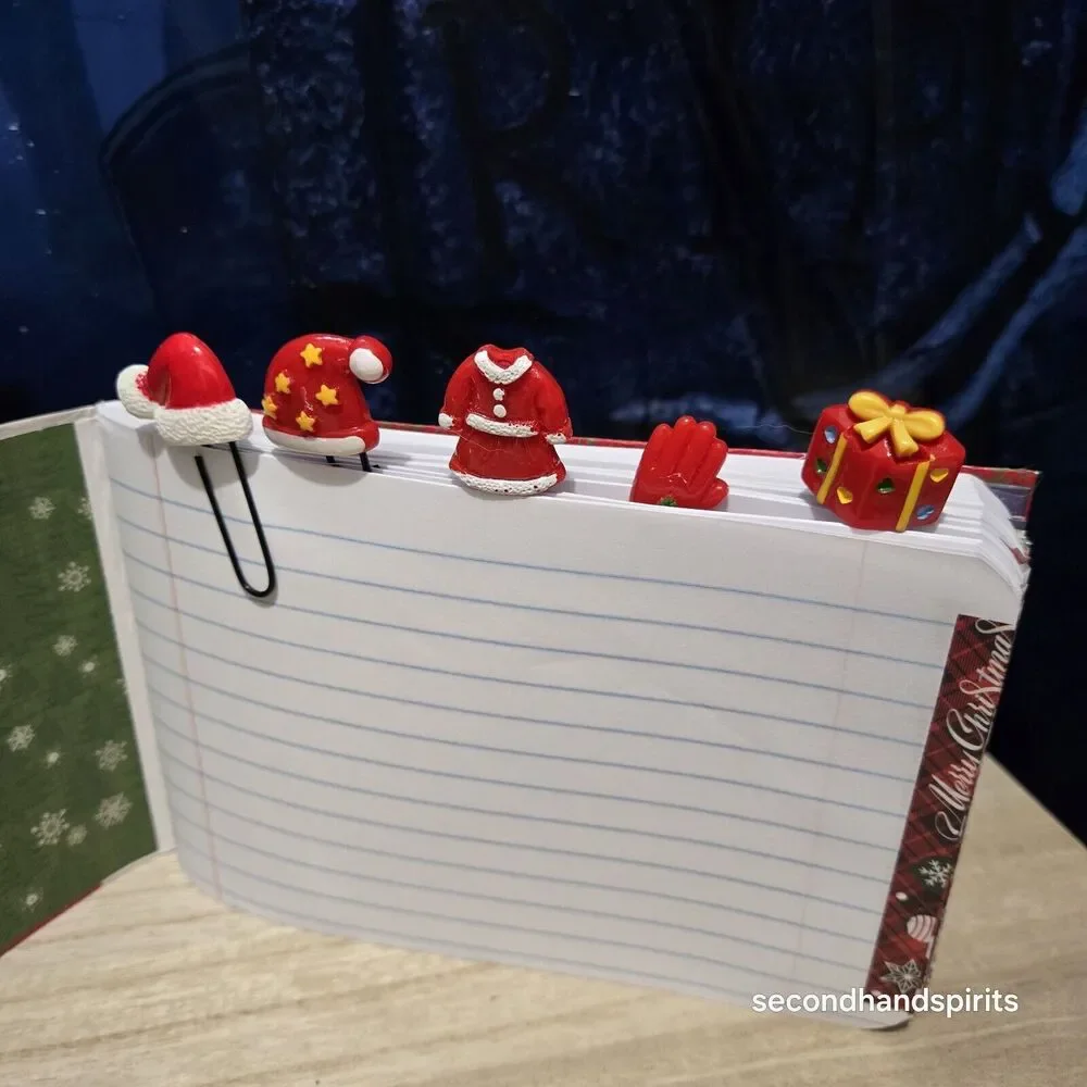 Handmade Notebook Journal Altered Composition Book 7½ x 5 inches Christmas